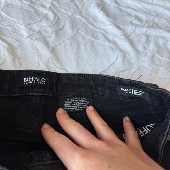 Buffalo David Bitton Women's Gray Black Washed Skinny Jeans - Picture 7 of 10